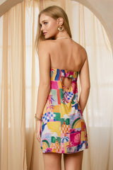 Island Bahamas Strapless Mini Dress
