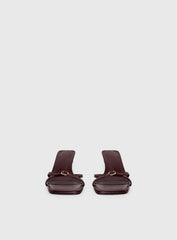 Billini Tesni Buckle Detail Heels Berry Shine