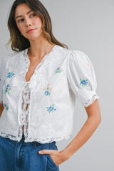 Rosy Whisper Top