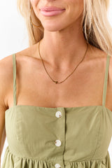 Classic Ease Cross Pendant Necklace (Gold)