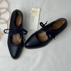Cut-Out Lace-Up High-Heeled Casual Shoes