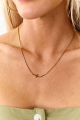 Classic Ease Cross Pendant Necklace (Gold)