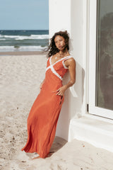 Andie Midi Dress - Blood Orange
